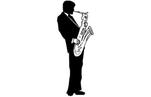 Silhouette Cutout, Jazz - Alto Sax