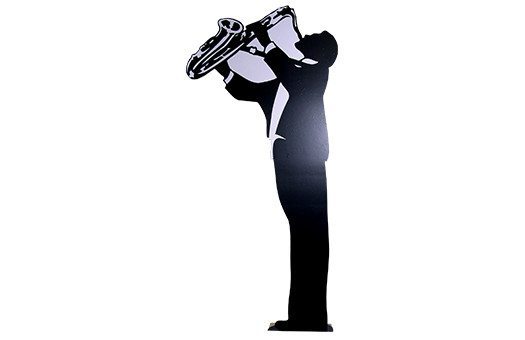 cutouts saxophone player event decor rentals Large