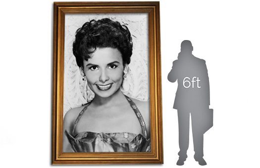 decor by theme gatsby roaring 20s lena horne black and white in gold frame Gray Man large