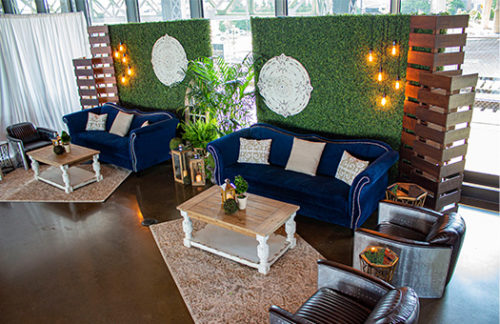Zaffiro Tan & Green Seating Group
