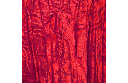 Red Crushed Velvet Drape, 20' H x 10' W Section