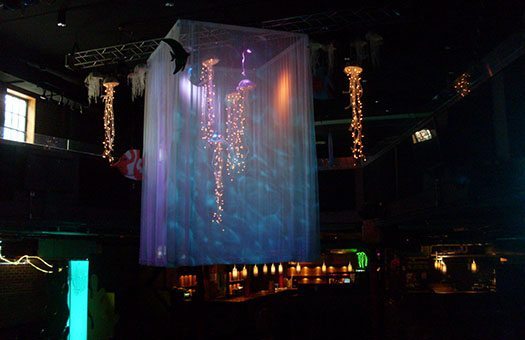 drape jellyfish hanging event decor rental NOVA Large