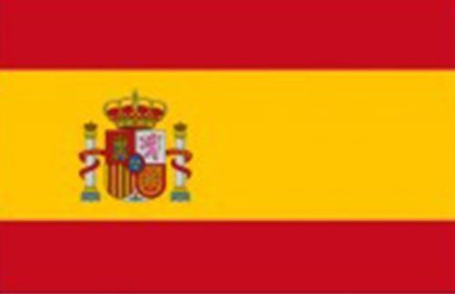 Spain Flag on 2ft Stick
