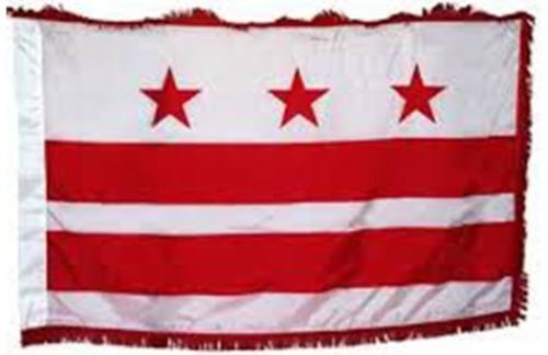 DC Flag, 3' x 5' with Regalia
