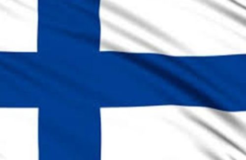 Finland flag on 2ft Stick