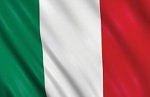 Italy Flag on 2ft Stick