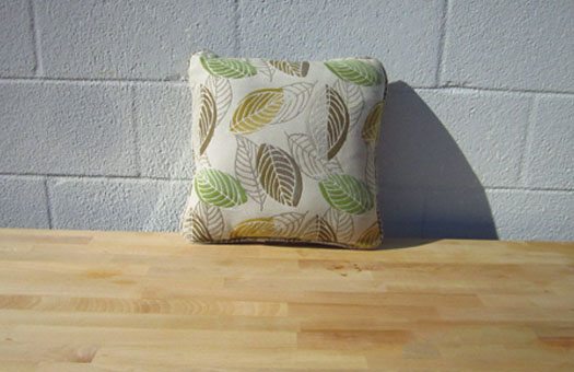furniture and bars pillows green leaf large