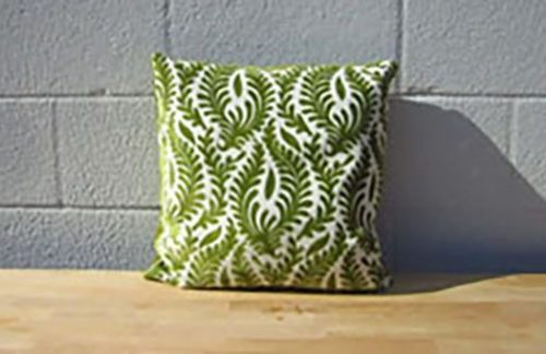 Olive Floral Pillow