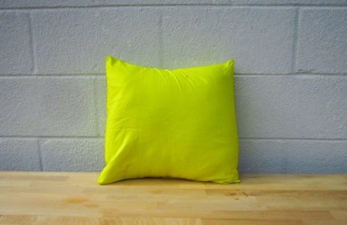 Neon Yellow Pillow