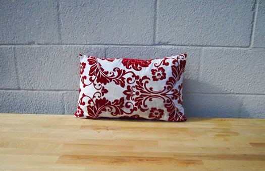 furniture and bars pillows red damask short large