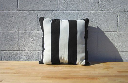 furniture and bars pillows striped pillow black large