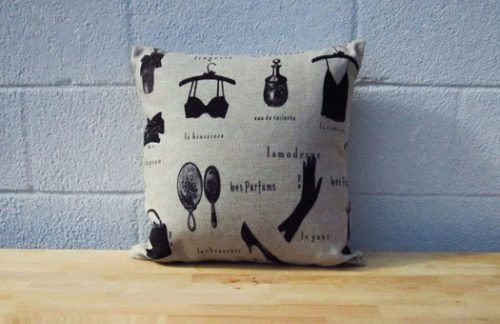 Vintage French Fashion Pillow