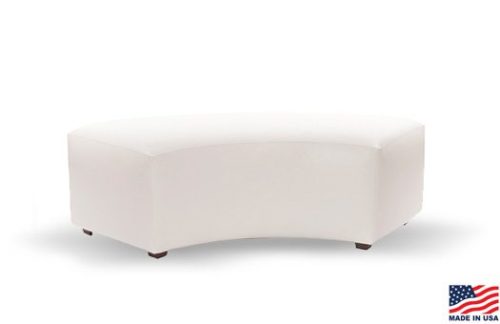 Curved Bench | Luxurious White 4.8ft