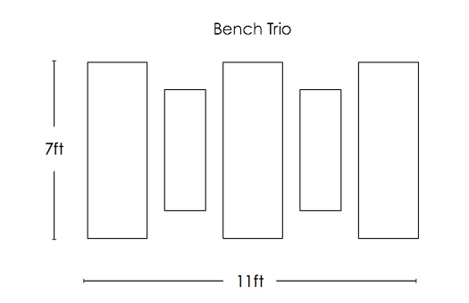 furniture diagrams 0005 bench trio large