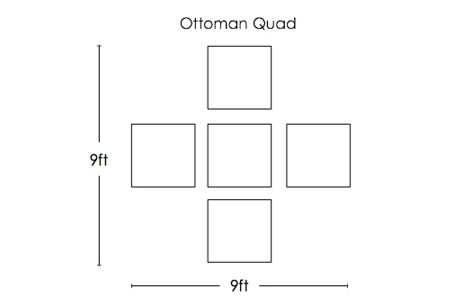 furniture diagrams 0006 ottoman quad large