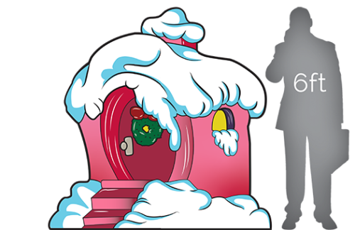 Whoville house for holiday party decoration
