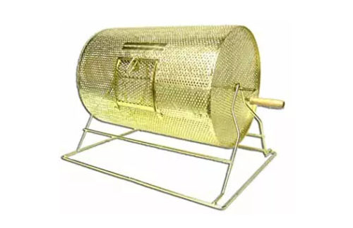 Large Brass Raffle Drum
