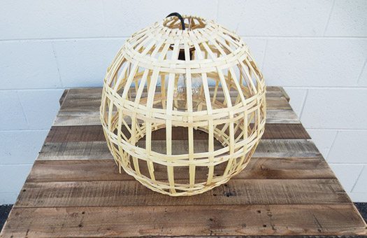 lighting reed globe basket pendant light IMG 4761 Large