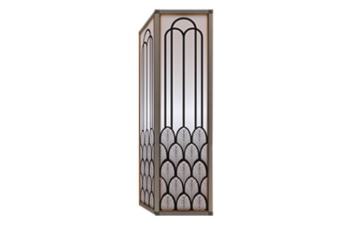 Lit Column: Art Deco 8ft