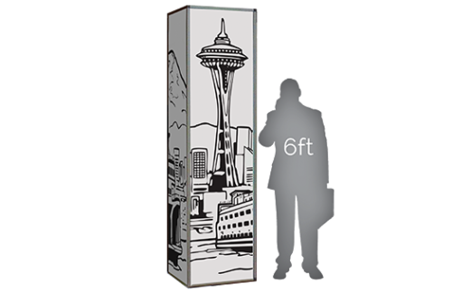 Lit Column, Road Trip USA, Seattle