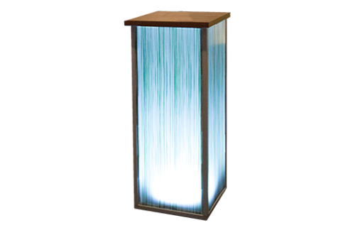 Lit Spring Grass Pedestal, Slim