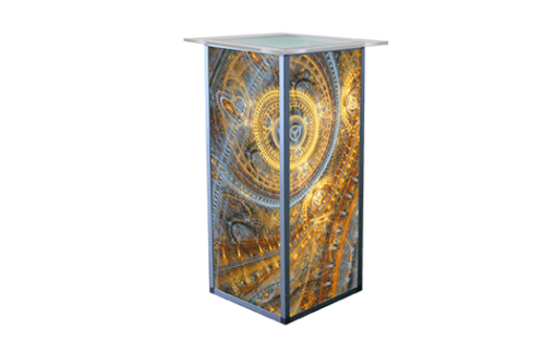 Lit Cocktail High: Steampunk Swirl w/ Acrylic Top