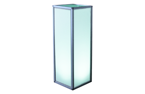 Lit Aluminum Pedestal