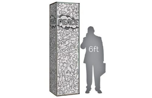 Lit Column, Pop Art PEACE