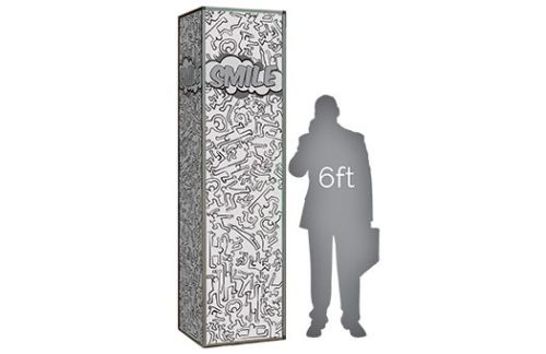 Lit Column, Pop Art SMILE