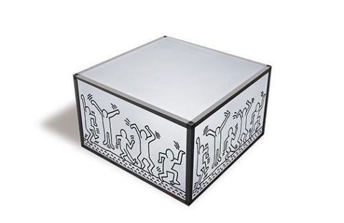 Lit Aluminum Coffee Table with POPART Sides