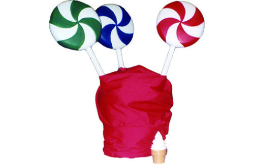 Giant 12" Diameter Lollipops, Multi Color