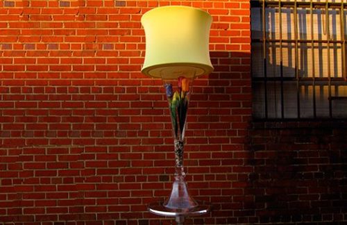 White Trumpet Vase