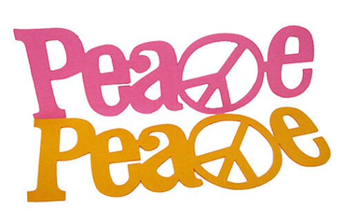 Peace Felt Sign