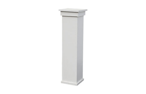 White Pedestal, Wooden