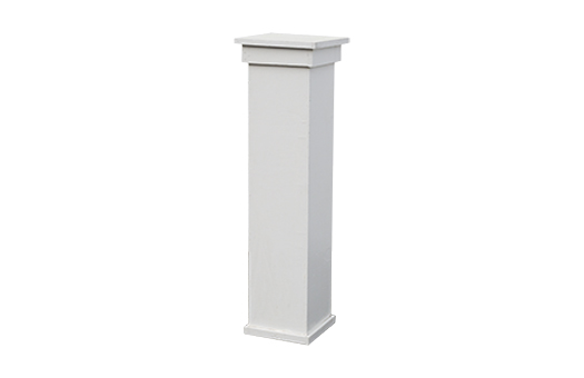 pedestal white wooden large