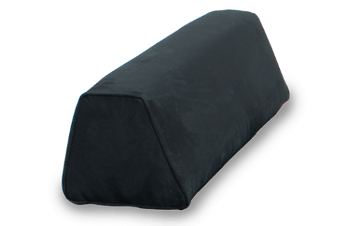 Doro Suede Jet Calabasas Bolster Pillow