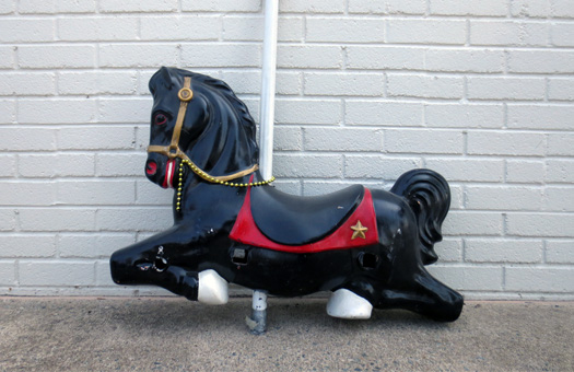 props carousel horse black beauty large