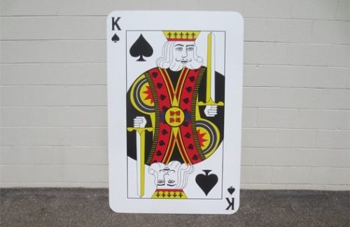 Giant Playing Card, King of Spades