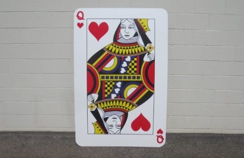 Giant Playing Card, Queen of Hearts
