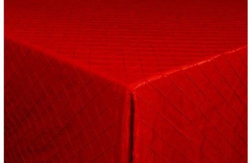 90" Square Pintuck, Red