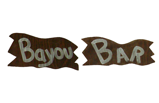 sign Bar Bayou event decor rental NOVA Large