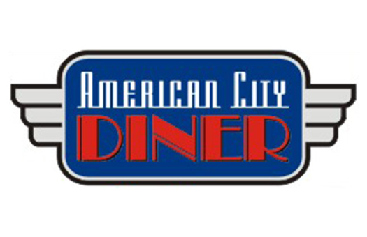 sign american city diner set Large