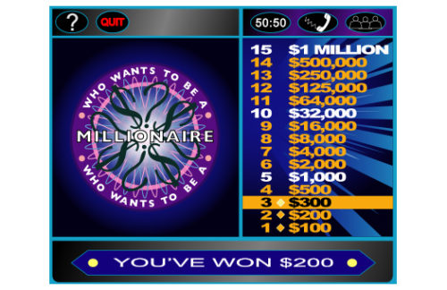 Who Wants To Be A Millionaire Sign