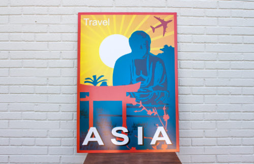 Sign:  Travel Poster, Asia