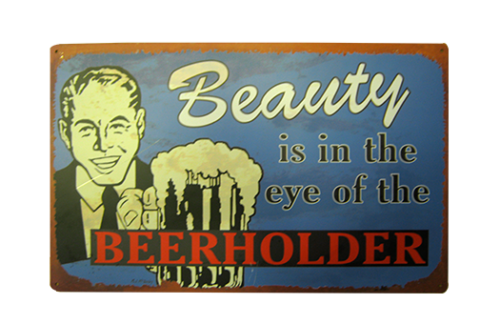 Vintage, Bar, "Beerholder" Sign