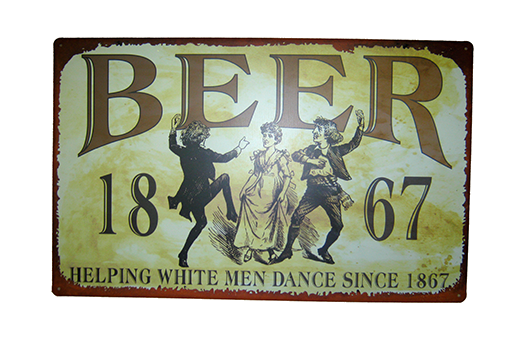 sign beer 1867 event decor rental NOVA large