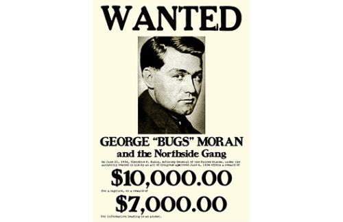 Wanted Sign, "Bugs" Moran