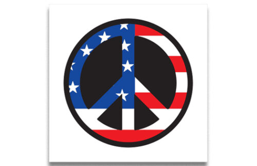 Peace Sign with flag