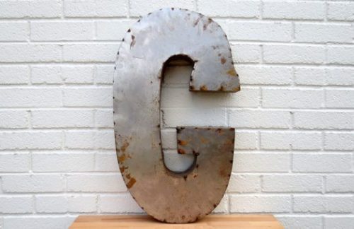 Reclaimed Tin "G"