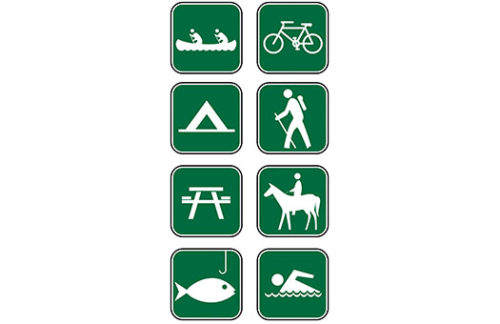 Park Road Signs (Set of 6)